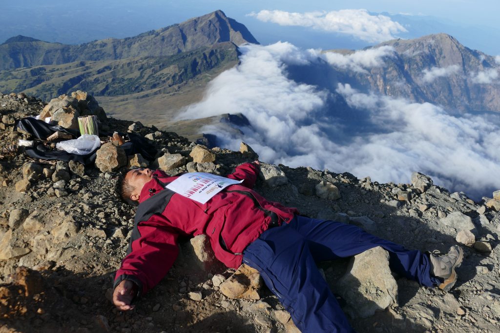 on top